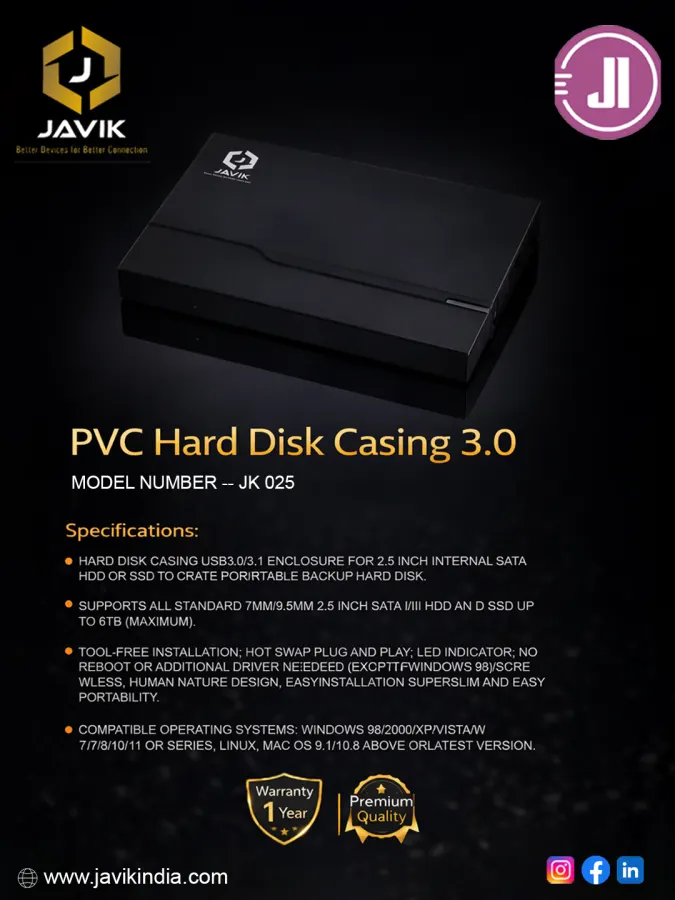 Javik PVC HDMI Cable 10m